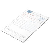 日パーソナライズされた々のタスク大きなメモ帳 ノートパッド (アングル)