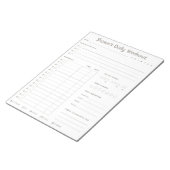 日パーソナライズされた々トレーニング |エクササイズプランナー ノートパッド (アングル)