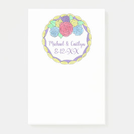 日パーソナライズされた付結婚の菓子 ポストイット