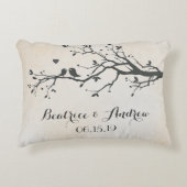 日パーソナライズされた付結婚愛鳥|過去記事 アクセントクッション (正面)