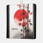 日パーソナライズされた日・竹ホリ日本のデイ セラミックオーナメント (左)