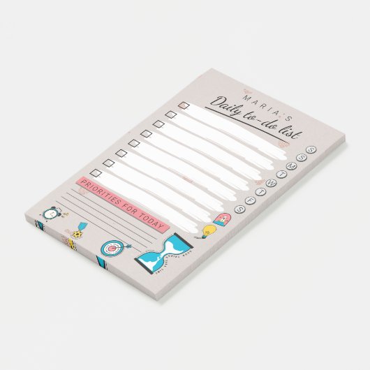 日パーソナライズされた毎のタスク一覧 ポストイット (アングル)