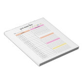 日パーソナライズされた計メモ帳 ノートパッド (アングル)