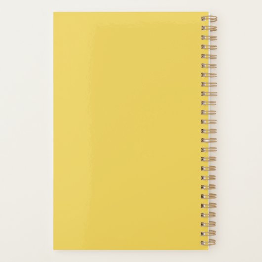 日パーソナライズされた間支出予算日表 プランナー手帳 (裏面)