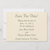 日ビクトリアン付を保存した女性 セーブザデート (裏面)