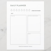 日プランナーの開催者を一覧表示する日ごとの予定表 (正面)