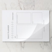 日プランナーの開催者を一覧表示する日ごとの予定表 ペーパーパッド (折り畳み)