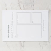 日プランナーの開催者を一覧表示する日ごとの予定表 ペーパーパッド (正面)