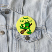 日ボタンのためのアイルランド語 缶バッジ (インサイチュ)