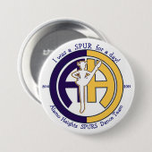 日ボタンのための拍車 缶バッジ (正面&裏面)