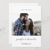 日ミニマルエレガント付の保存 セーブザデート (正面/裏面)