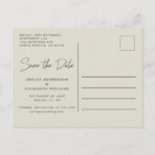 日ミニマルモダン付の保存 案内ポストカード (裏面)