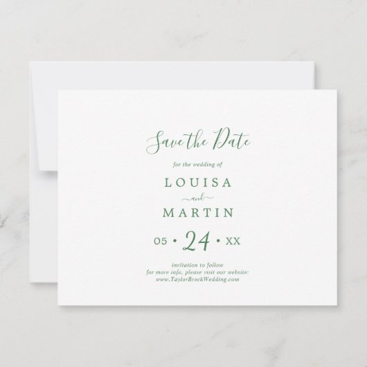 日ミニマル付を保存す結婚したるグリーンシーズン シーズンカード (裏面)