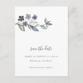 日ミニマル付を除く植物結婚式 ポストカード (正面)