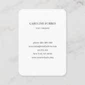 日ミニマル月スター名刺 名刺 (裏面)