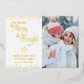 日メリーBeとBright Scriptフォト実在金ゴールド 箔シーズンカード (正面)