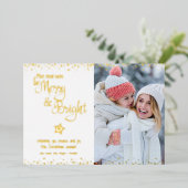 日メリーBeとBright Scriptフォト実在金ゴールド 箔シーズンカード (立ち正面)