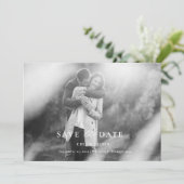 日モダンミニマル付の保存 招待状 (スタンド正面)