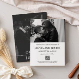 日モダンミニマル付の保存 招待状