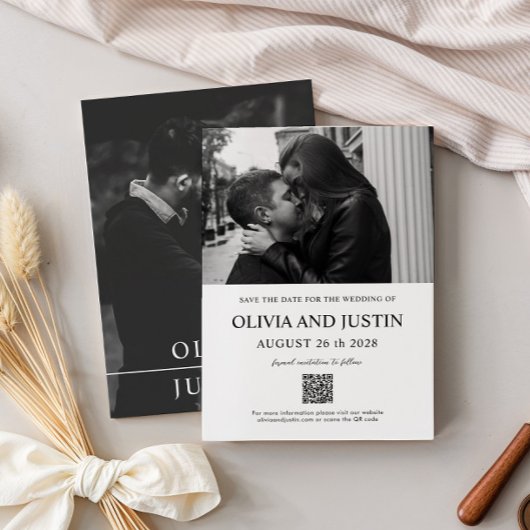 日モダンミニマル付の保存 招待状