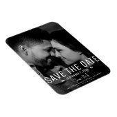 日モダンミニマル付の写真を結婚保存 マグネット (右側)