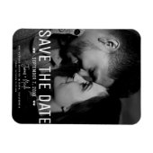 日モダンミニマル付の写真を結婚保存 マグネット (横)