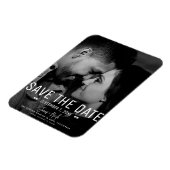 日モダンミニマル付の写真を結婚保存 マグネット (左側)