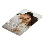 日モダンミニマル付の写真を結婚保存 マグネット (左側)