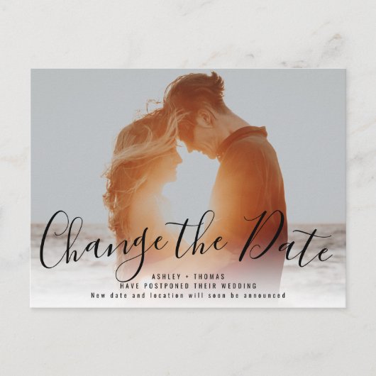 日モダン付の変更 | 写真のアップロード ポストカード (正面)