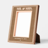 日モダン付エレガント主夫妻と共パーソナライズされたに レーザー彫刻フレーム (左)