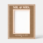 日モダン付エレガント主夫妻と共パーソナライズされたに レーザー彫刻フレーム (正面)