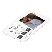 日モダン付ボックスUK写真Save The Date マグネット (左側)