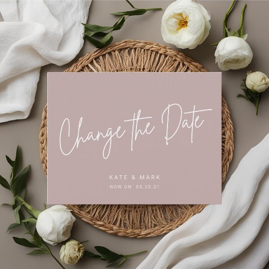 日モダン付ミニマル発表の変更 ポストカード