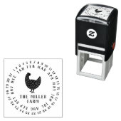日モダン付&チキンファーム名パーソナライズされた卵 セルフインキングスタンプ (インサイチュ)