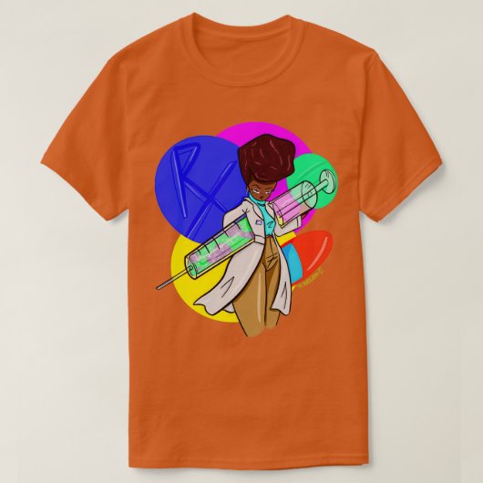 日モダン値化学者 Tシャツ (デザイン正面)