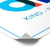 日モダン別肯定カラフルタイポグラフィ ポスター (角)