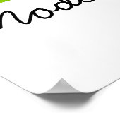 日モダン妖精の国ポスタープリント ポスター (角)