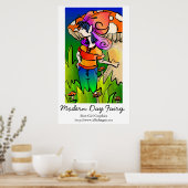 日モダン妖精の国ポスタープリント ポスター (キッチン)