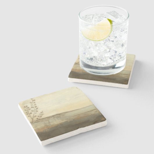 日モダン没の風景油画 ストーンコースター (横)