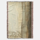 日モダン没の風景油画 スローブランケット (正面縦)