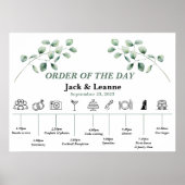 日モダン結婚の序列、ユーカリ枝 ポスター (正面)