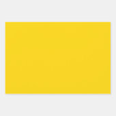 日モダン黄プレイン無地のカラー ラッピングペーパーシート (正面3)