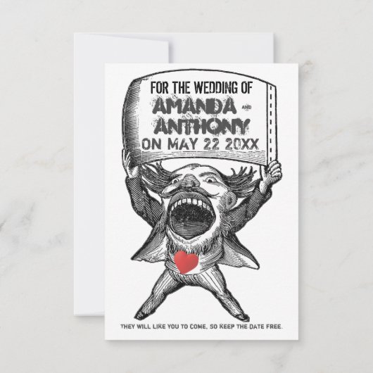 日ユニーク付おもしろいを保存する 招待状 (裏面)