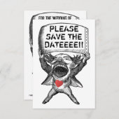 日ユニーク付おもしろいを保存する 招待状 (正面/裏面)