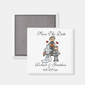 日ユニーク付を保存す結婚る マグネット (正面/裏面)