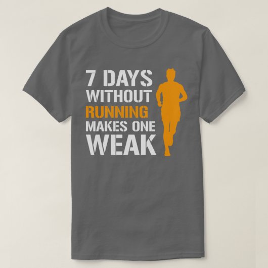 日ランニング無し8人で男子ランナー1人 Tシャツ (デザイン正面)