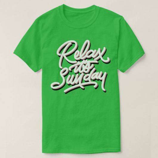 日リラックス曜日 Tシャツ (デザイン正面)