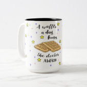 日ワッフルは博士を保ちますAway! ツートーンマグカップ (正面左)