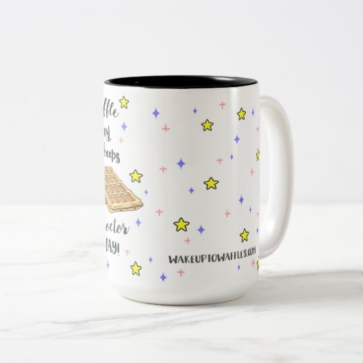 日ワッフルは博士を保ちますAway! ツートーンマグカップ (正面右)