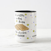 日ワッフルは博士を保ちますAway! ツートーンマグカップ (中央)